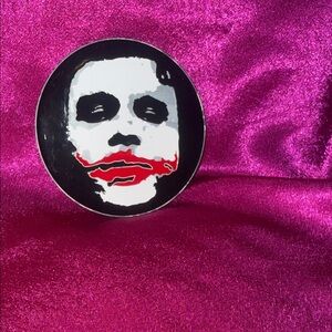 Black and White Joker Face belt buckle